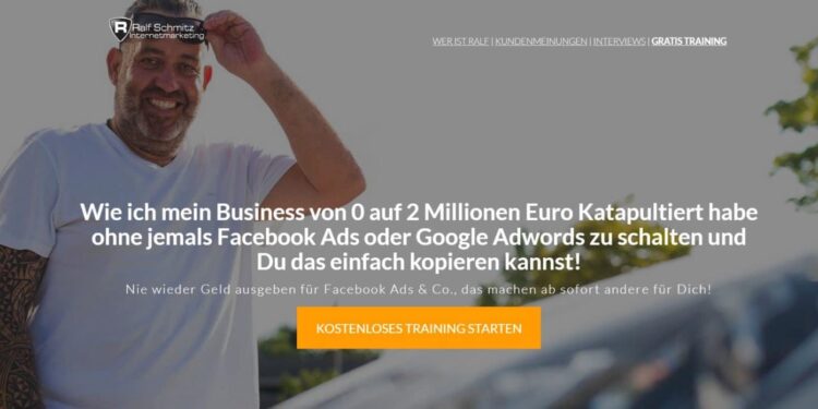 Webinar von Ralf Schmitz Business 0 auf 2 Mio