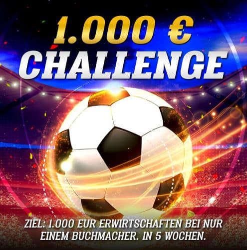 Sportwetten-Challenge, mit System zu 1000€