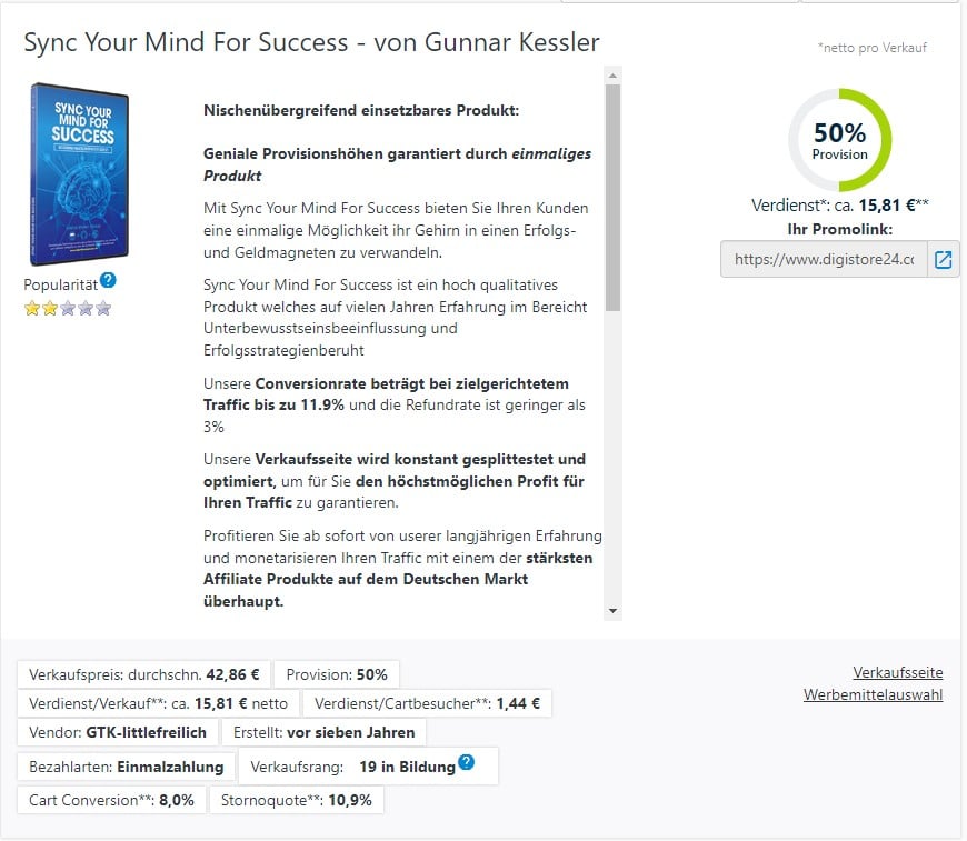 Sync Your Mind For Success - von Gunnar Kessler bei Digistore24.