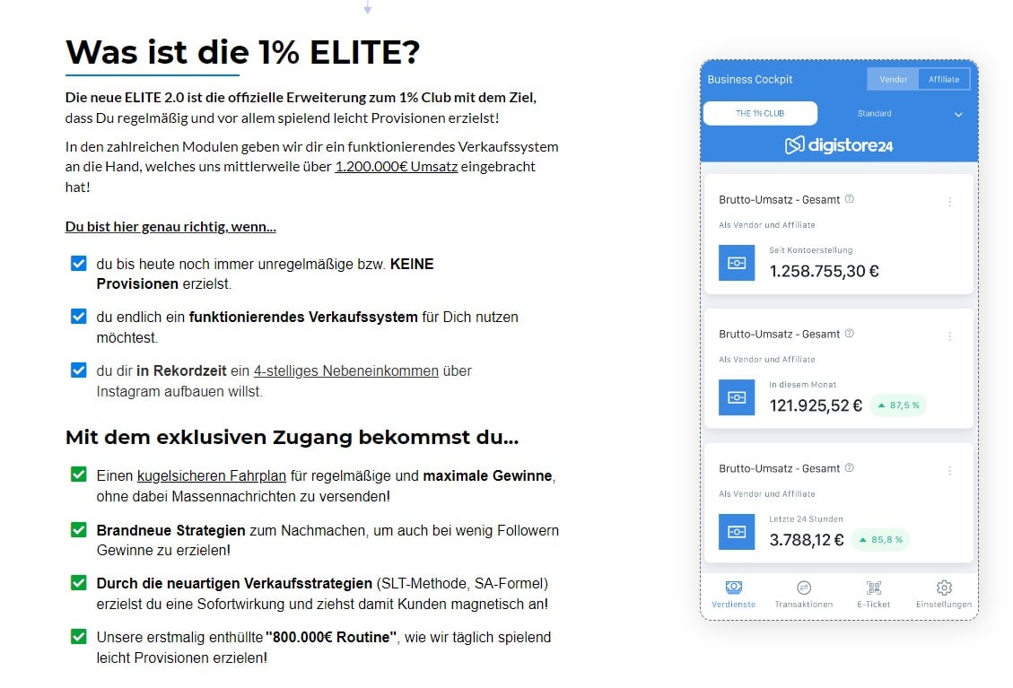 Daniel Moser's 1% Elite Erfahrungen: Ein Einblick
