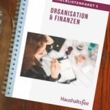 Checklisten Pkt. 3 „Organisation & Finanzen“ Digitalversion – Haushaltsfee