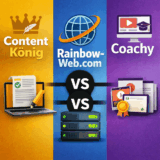 Content König vs. Rainbow-Web.com vs. Coachy – objektiver Vergleich